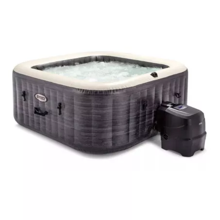 INTEX Pure Spa Bubble Greystone Deluxe Felfújható jakuzzi, 211 x 71 cm